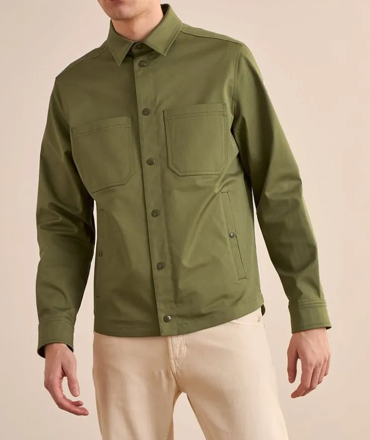 Gabardine Stretch-Cotton Overshirt