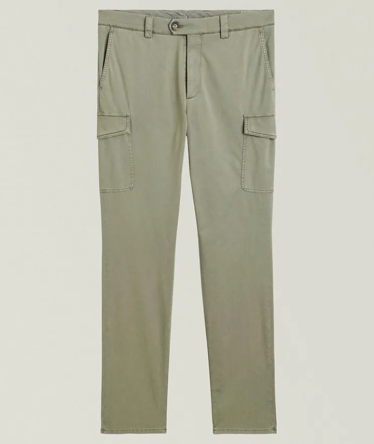 Garment Dyed Cotton Cargo Pants