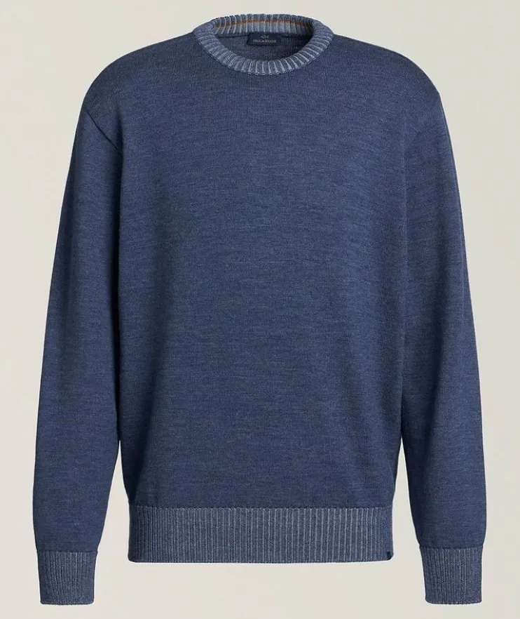 Garment Dyed Virgin Wool Sweater