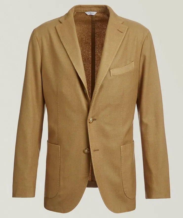 Garment Dyed Wool-Blend Sport Jacket