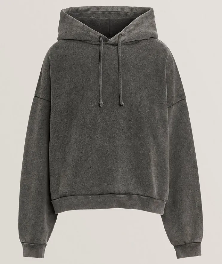Garment-Dyed Cotton Logo Hooded Sweater