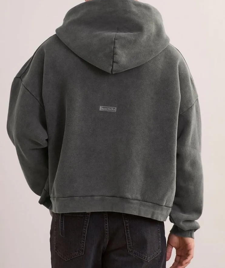 Garment-Dyed Cotton Logo Hooded Sweater