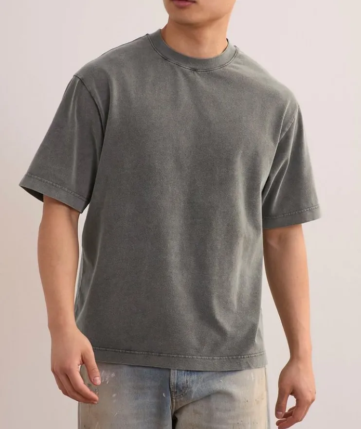 Garment-Dyed Cotton Logo T-Shirt