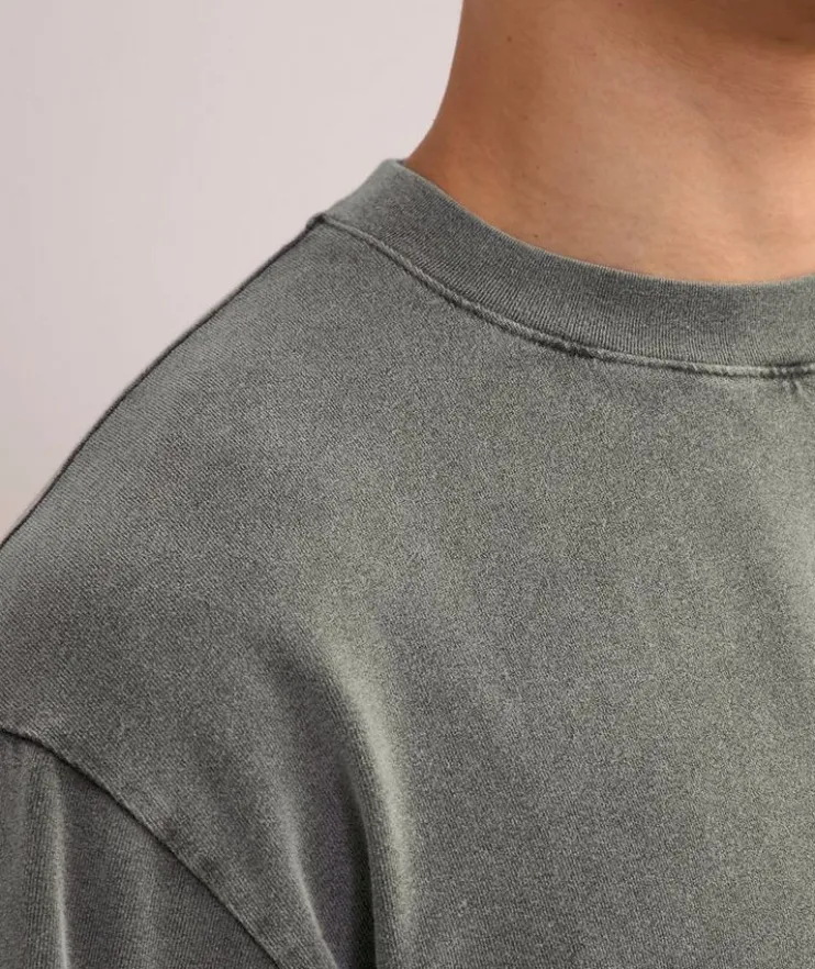 Garment-Dyed Cotton Logo T-Shirt