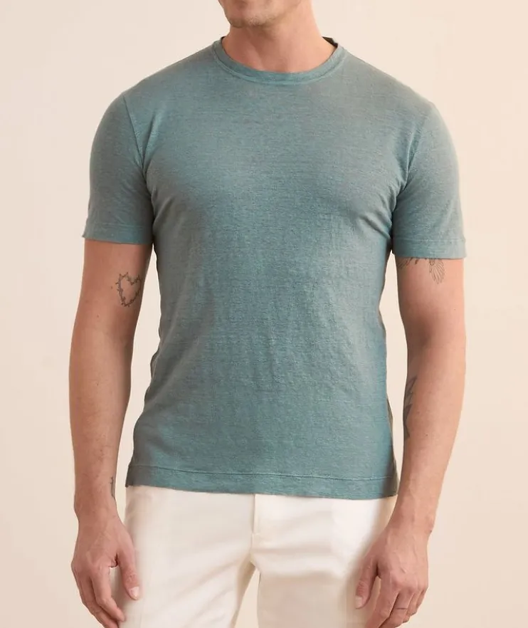 Garment-Dyed Linen T-Shirt