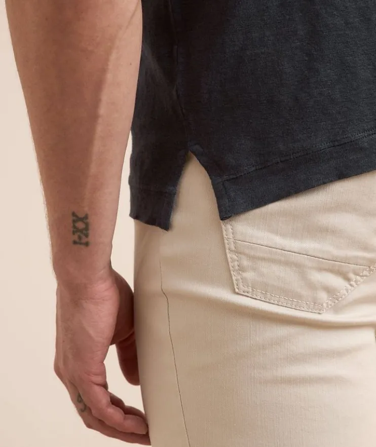 Garment-Dyed Linen T-Shirt