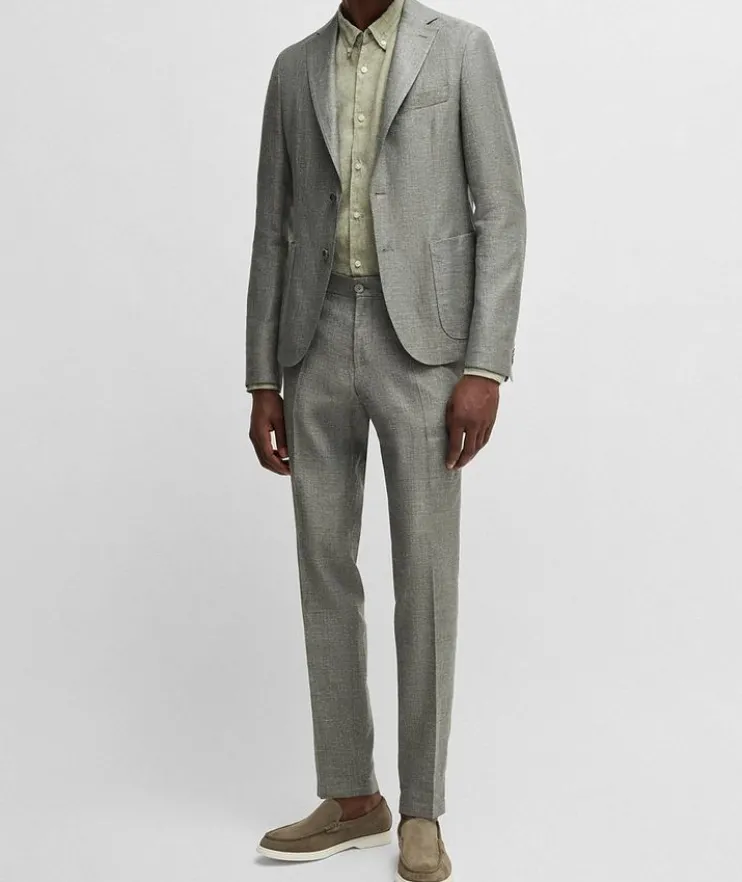 Genius Micro-Patterned Dress Pants