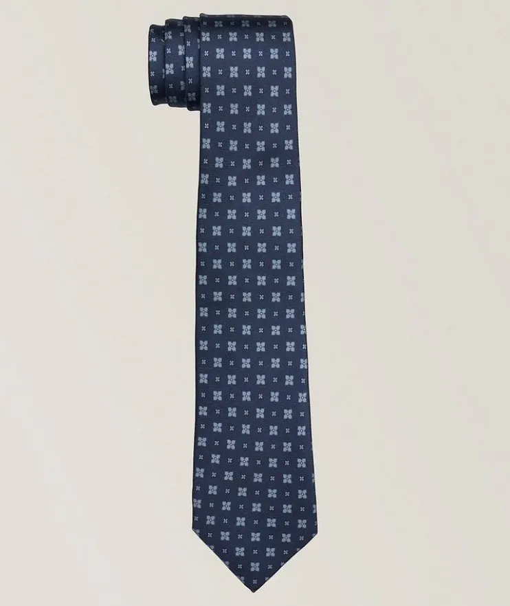 Geometric Medallion Silk Tie