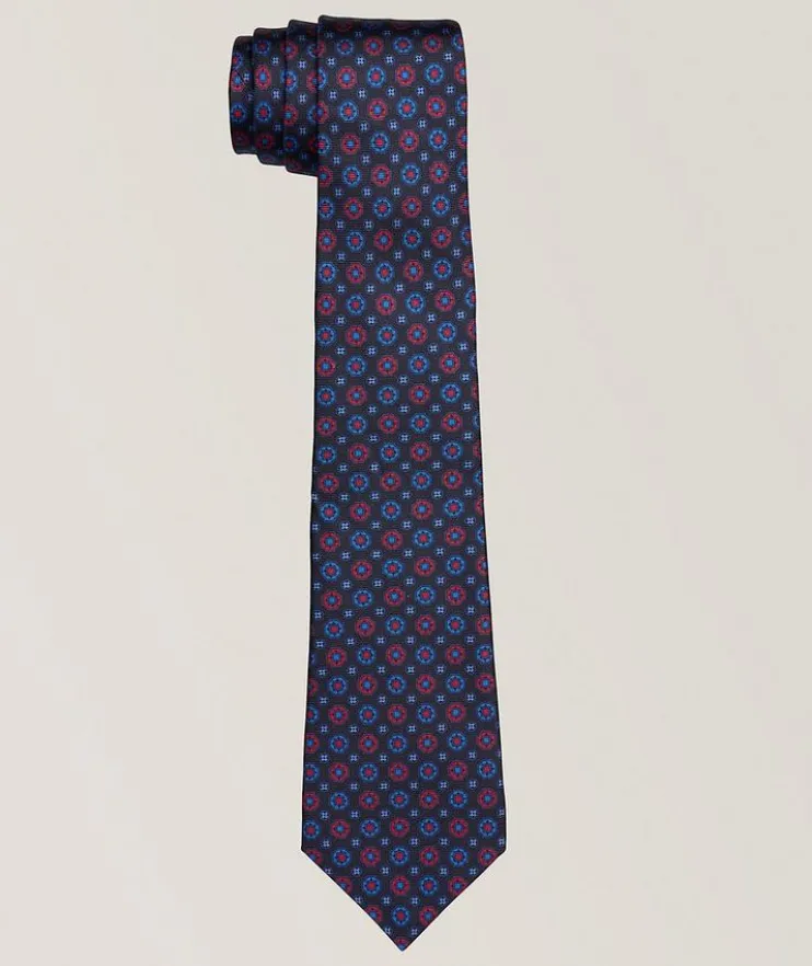 Geometric Medallion Silk Tie