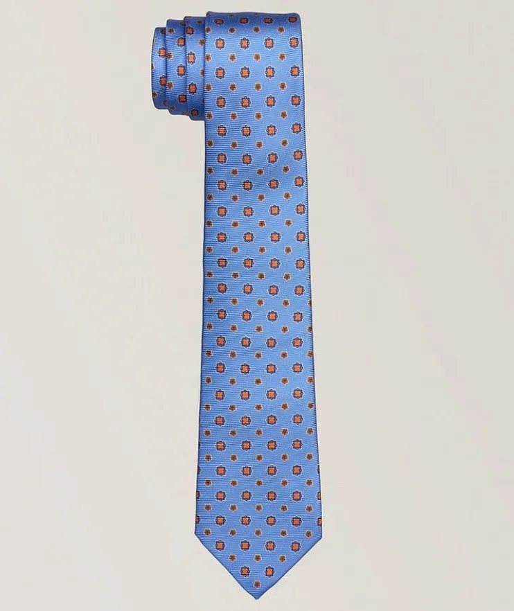 Geometric Medallion Silk Tie