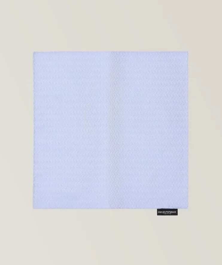 Geometric Pattern Silk Pocket Square