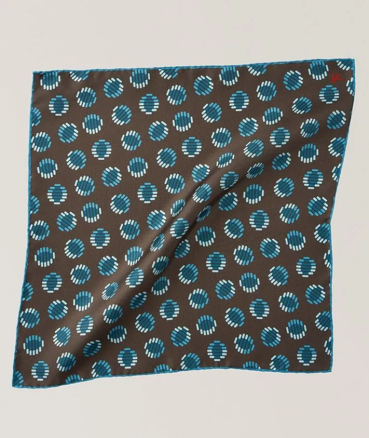 Geometric Silk Pocket Square
