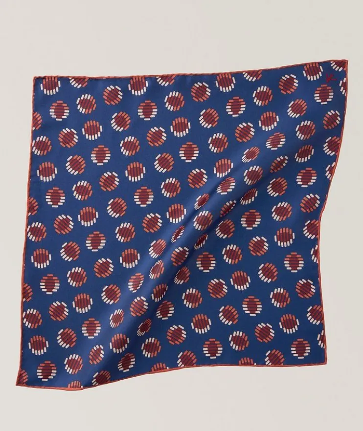 Geometric Silk Pocket Square