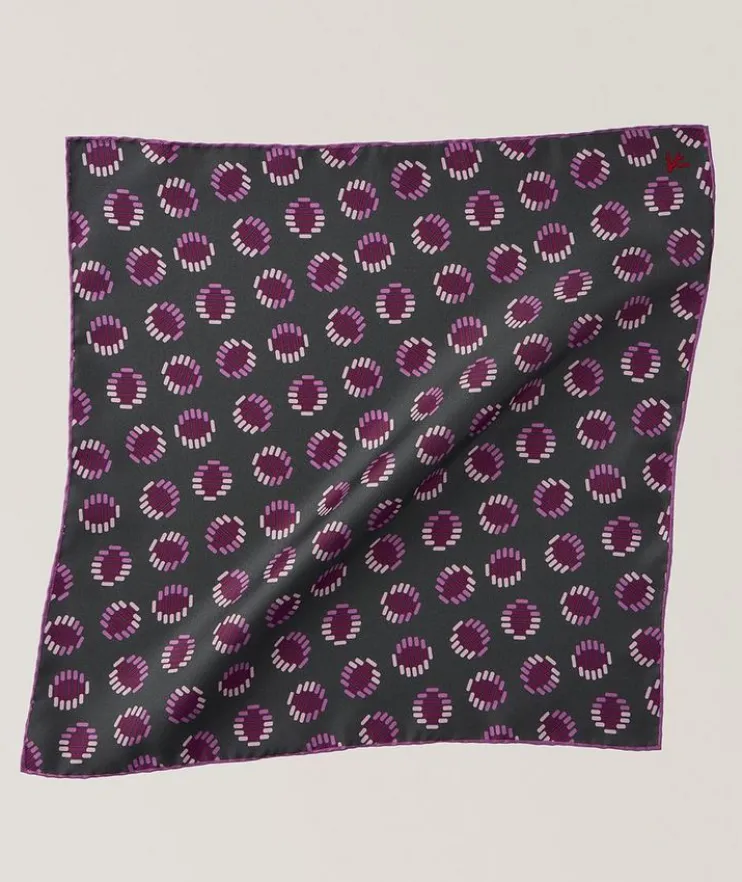 Geometric Silk Pocket Square