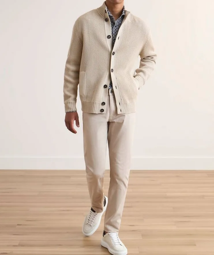 Geometric Stretch Poplin Dress Shirt