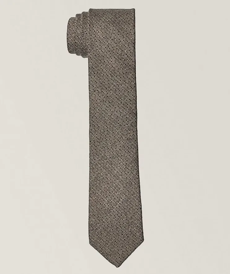 Geometric Weave Tie