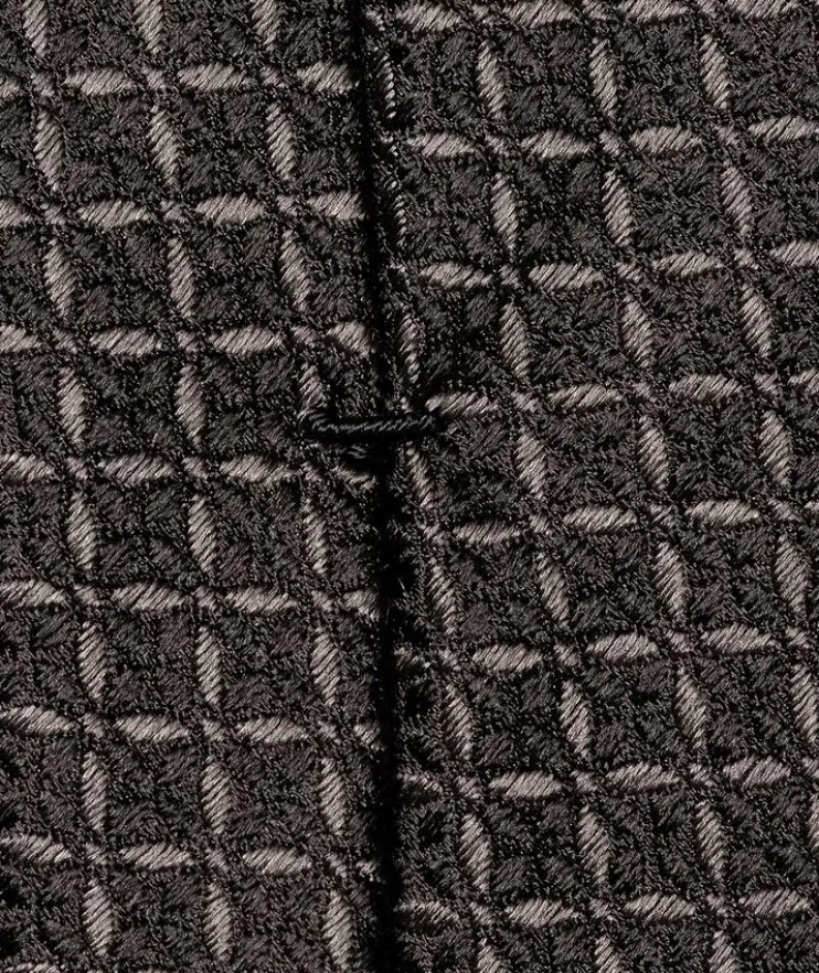 Geometric Woven Silk Tie