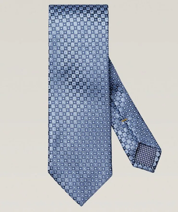 Geometric Woven Silk Tie