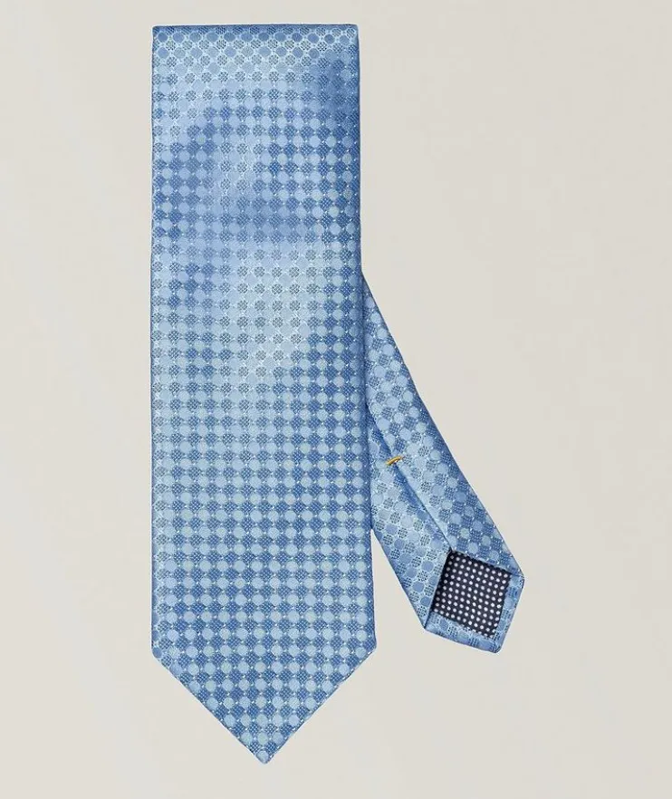 Geometric Woven Silk Tie