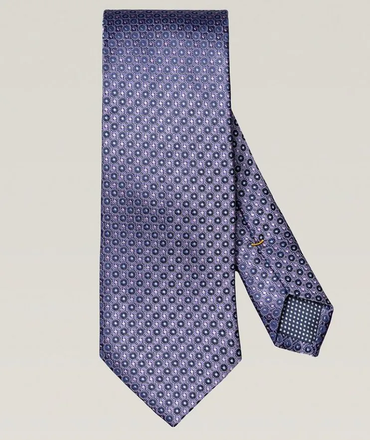 Geometric Woven Silk Tie