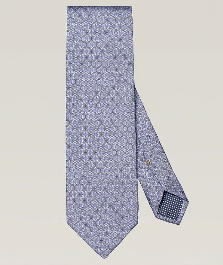 Geometric Woven Silk Tie