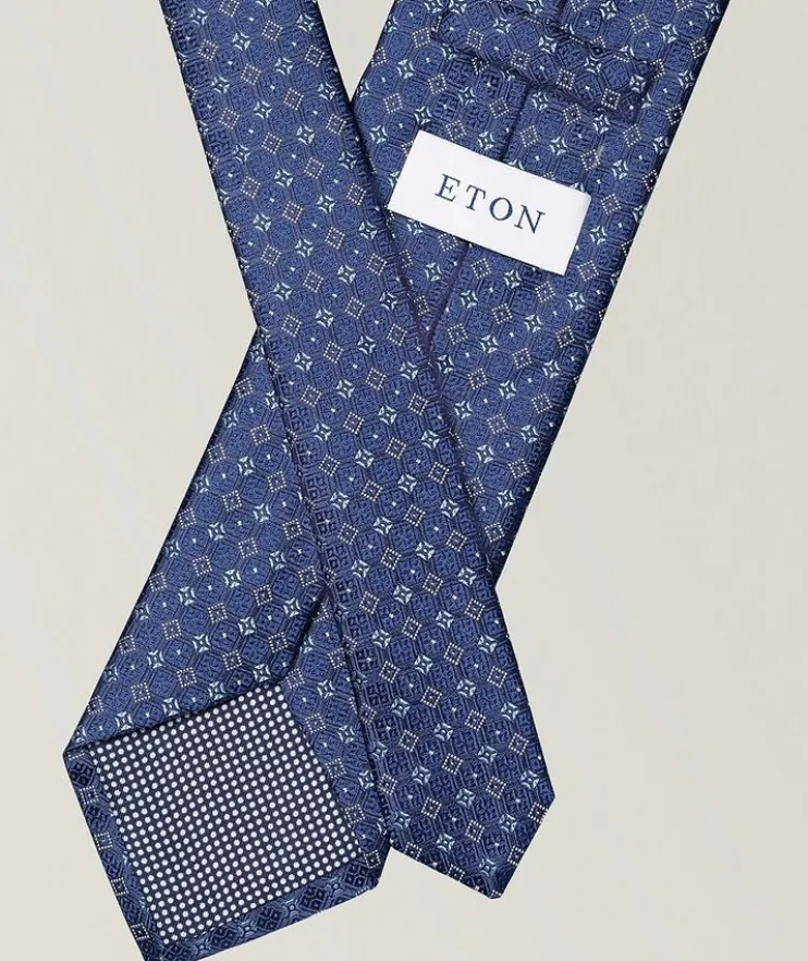 Geometric Woven Silk Tie