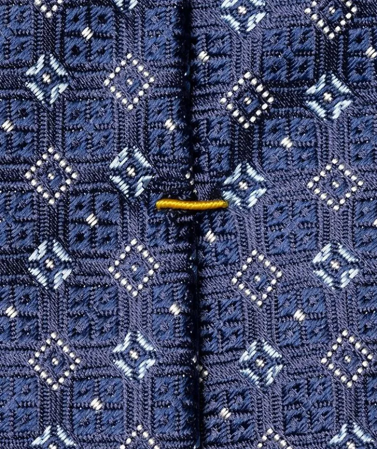 Geometric Woven Silk Tie