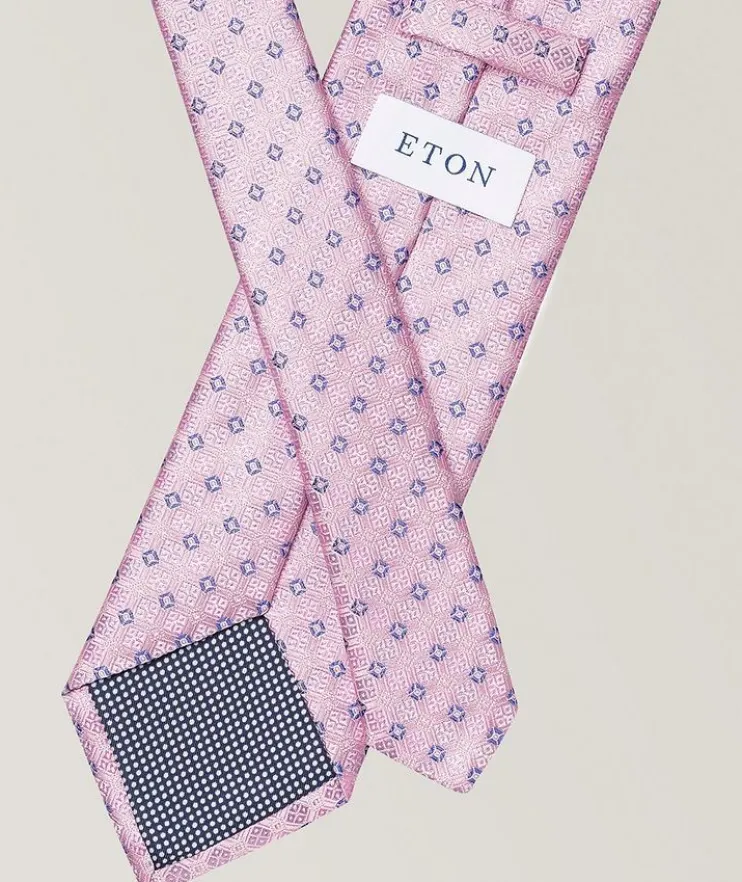 Geometric Woven Silk Tie