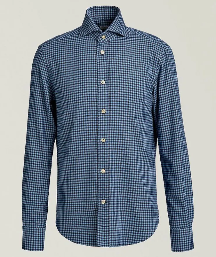 Gingham Check Brushed Cotton Shirt