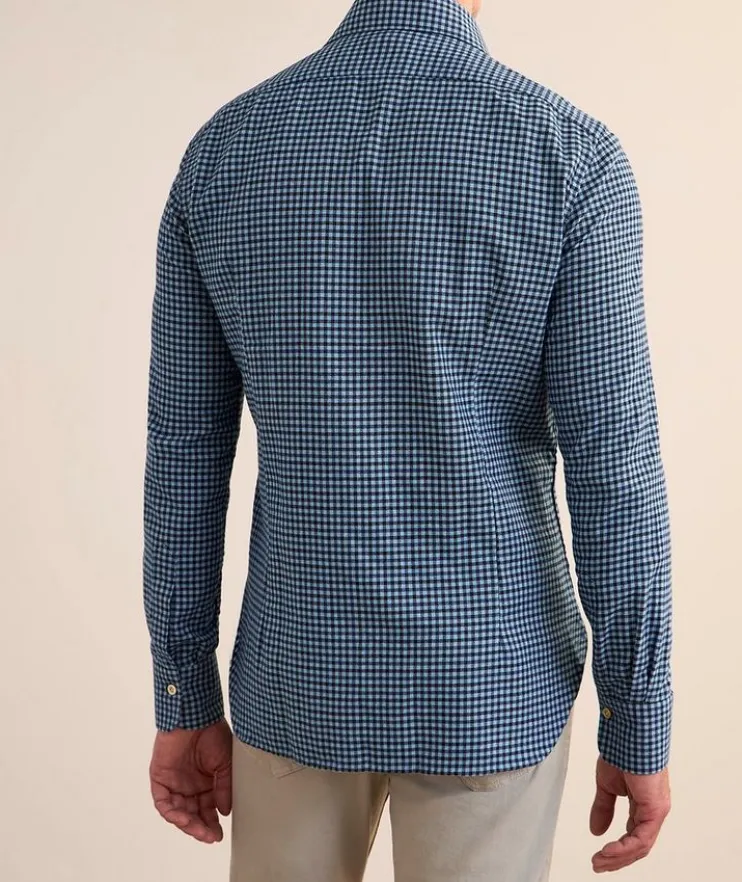 Gingham Check Brushed Cotton Shirt