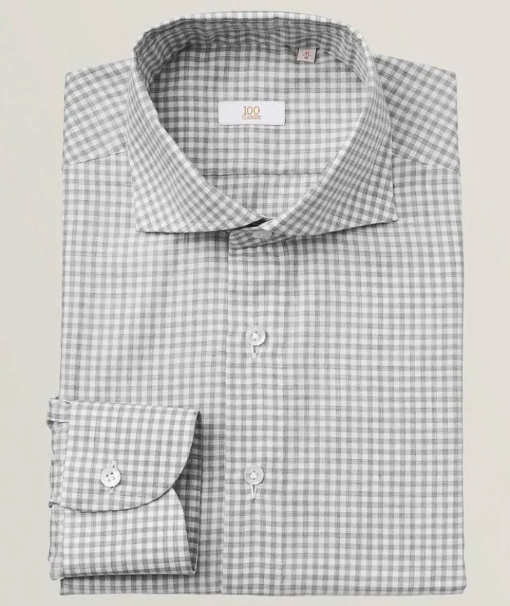 Gingham Cotton Dress Shirt
