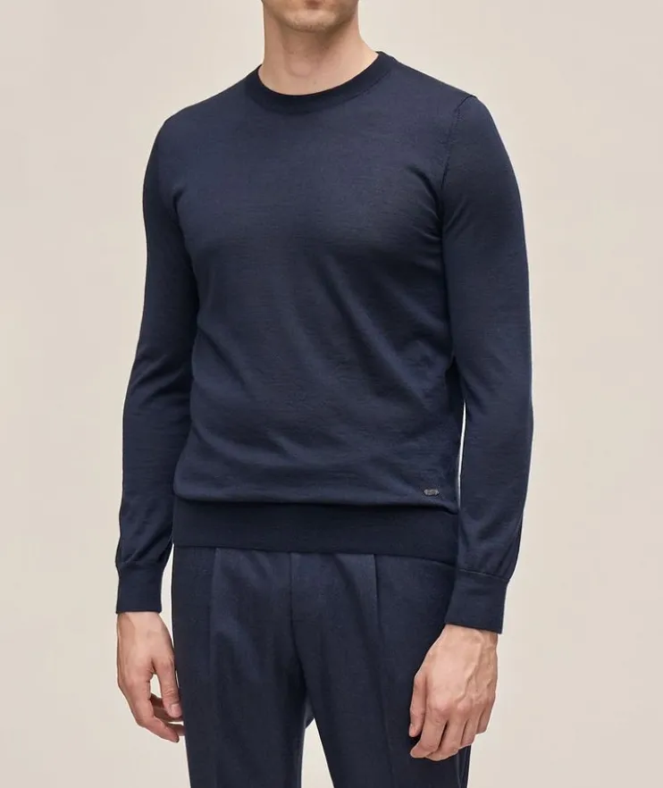 Girocollo Cashmere-Silk Sweater