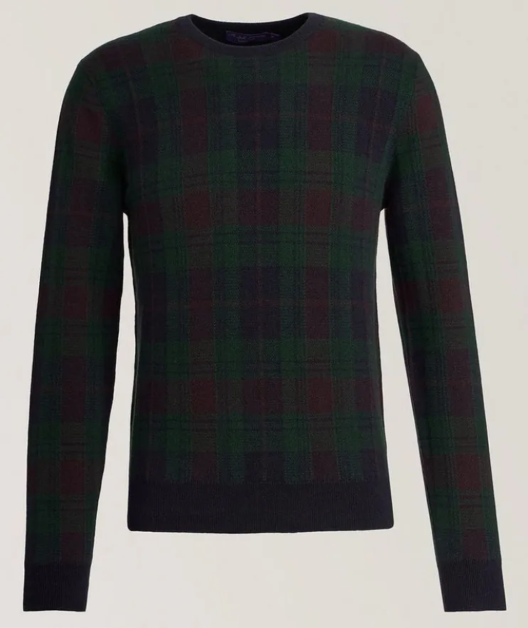Glen Check Cashmere Sweater