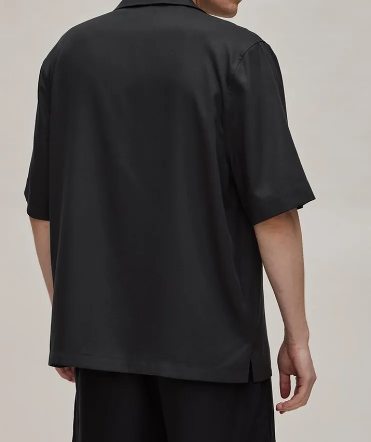 Gothic Logo Lyocell Camp Shirt