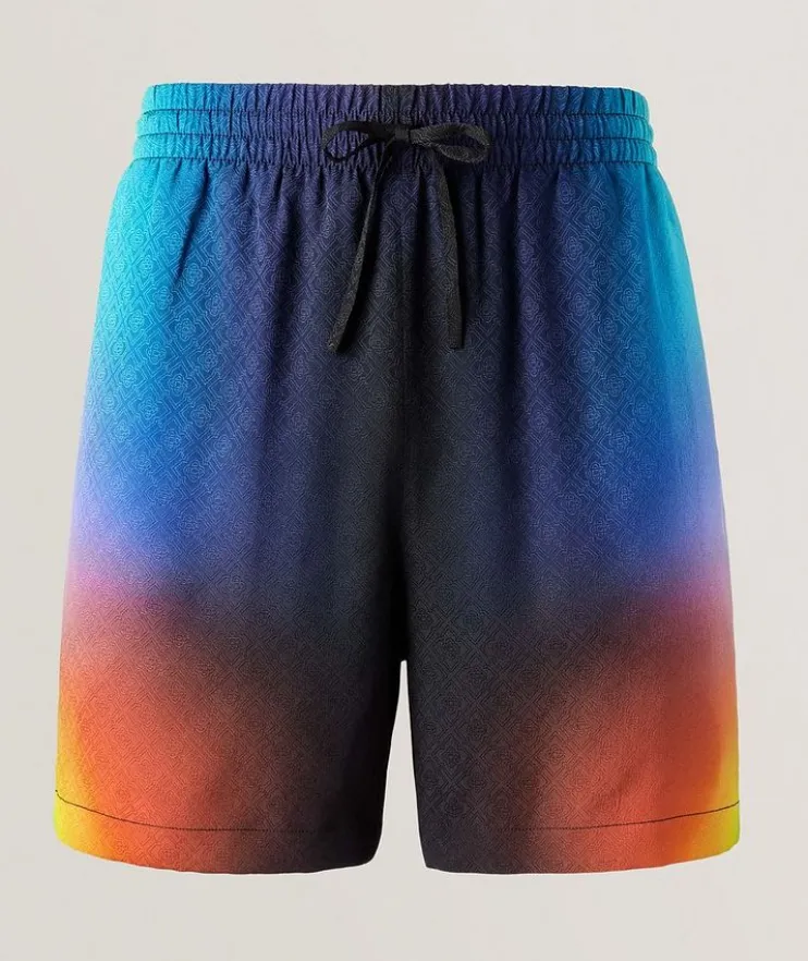 Gradient Silk Shorts