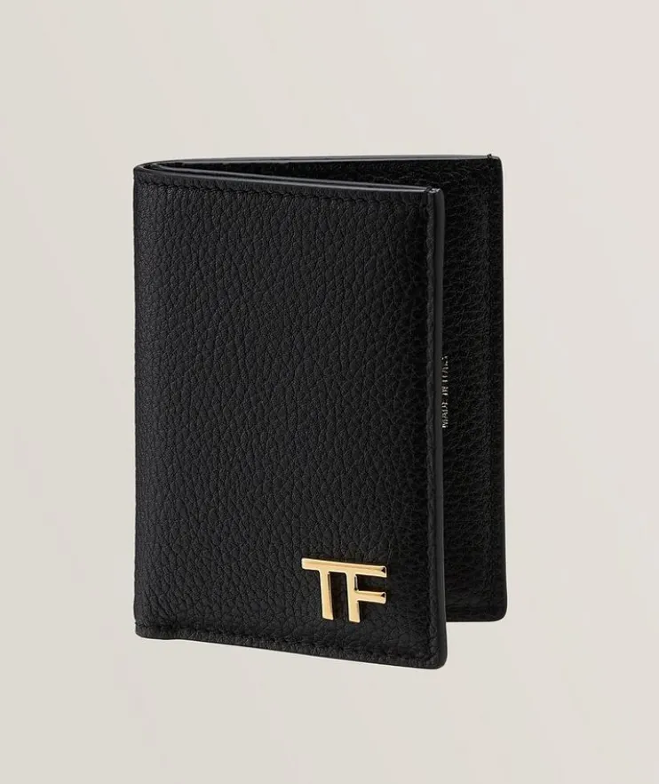 Grain Leather Bifold Cardholder