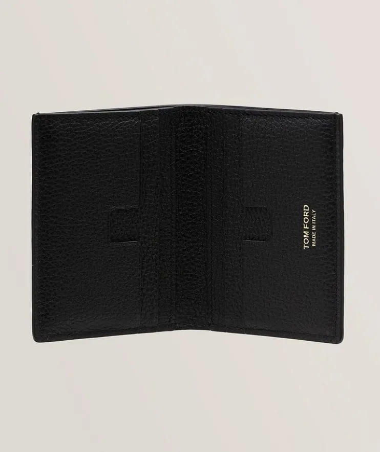 Grain Leather Bifold Cardholder