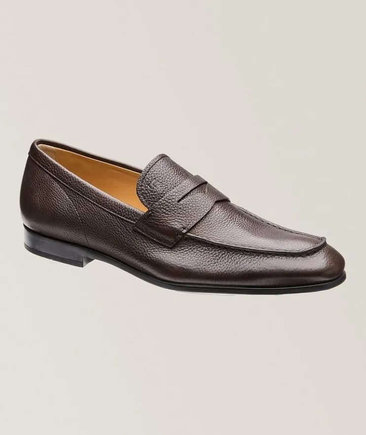 Grain Leather Penny Loafers