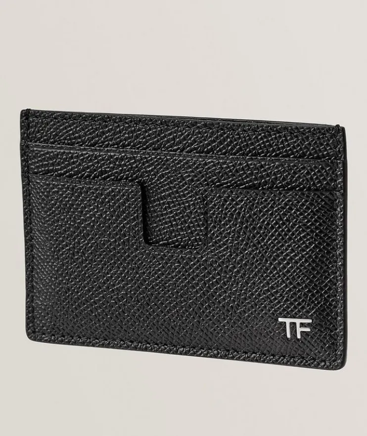 Grain Leather T Line Classic Cardholder