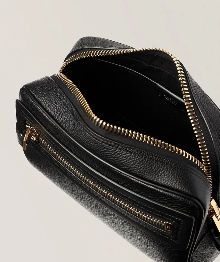 Grain Leather Toiletry Bag