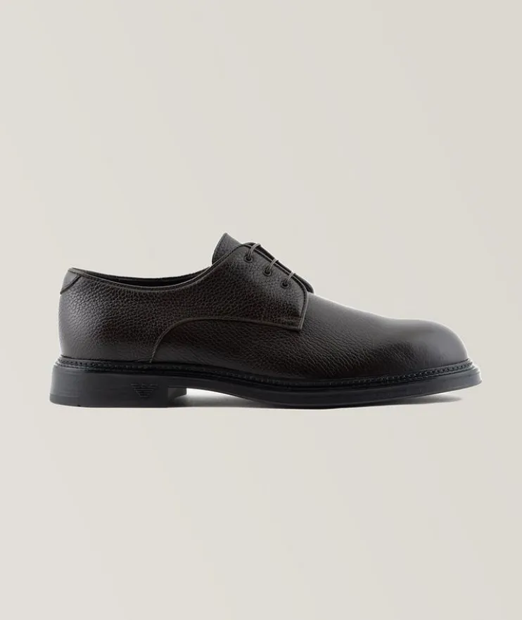 Grained Calfskin Leather Derbies