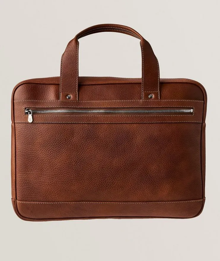 Grained Leather Briefcase