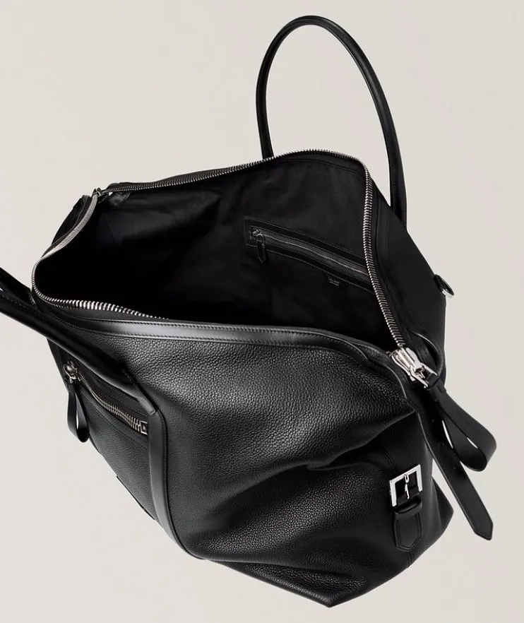 Grained Leather Buckley Holdall