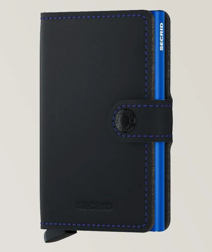 Grained Leather Matte Mini Wallet