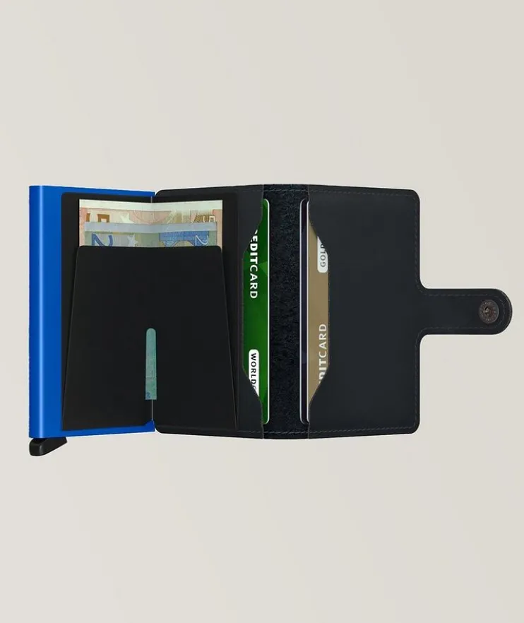 Grained Leather Matte Mini Wallet