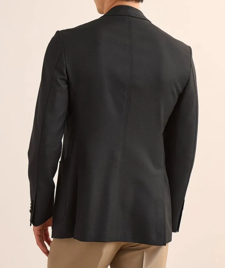 Grand Hopsack Wool-Mohair Sport Jacket