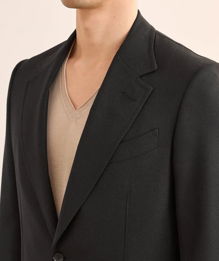 Grand Hopsack Wool-Mohair Sport Jacket