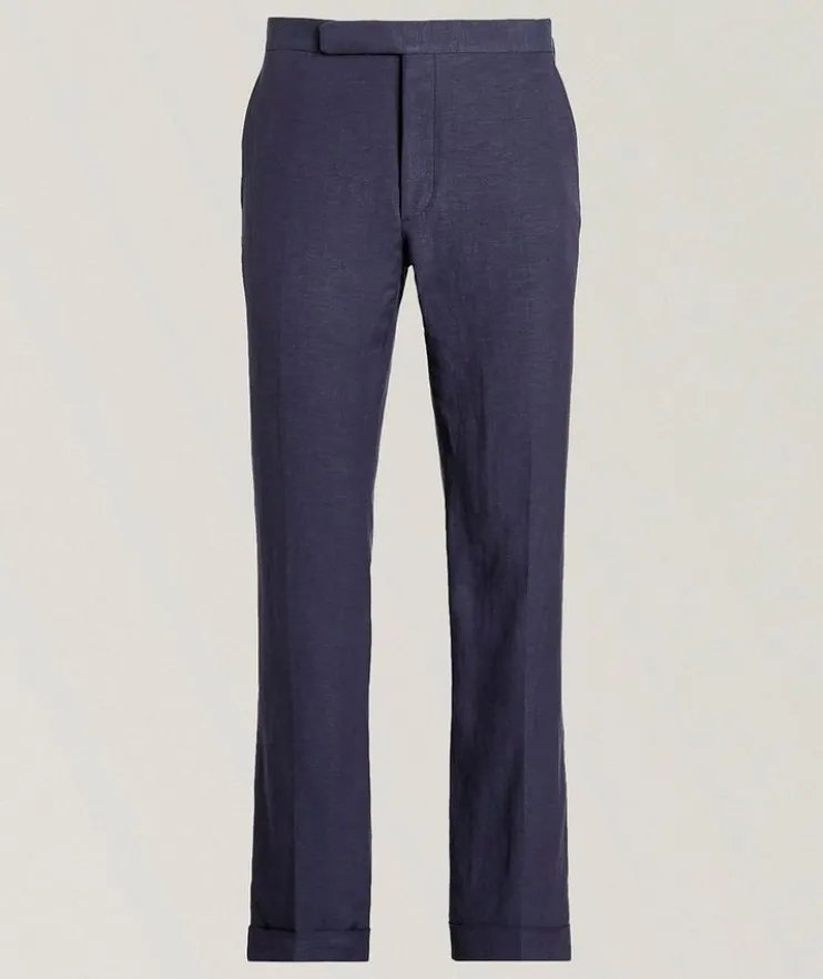 Gregory Silk-Linen Suit Pants