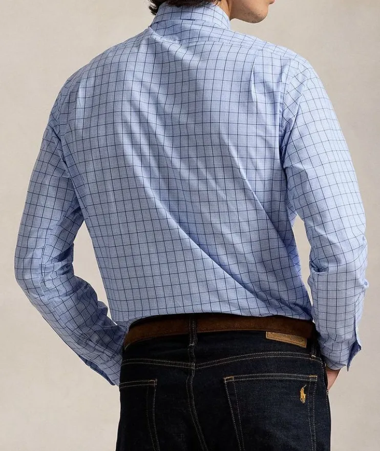 Grid Cotton Poplin Shirt