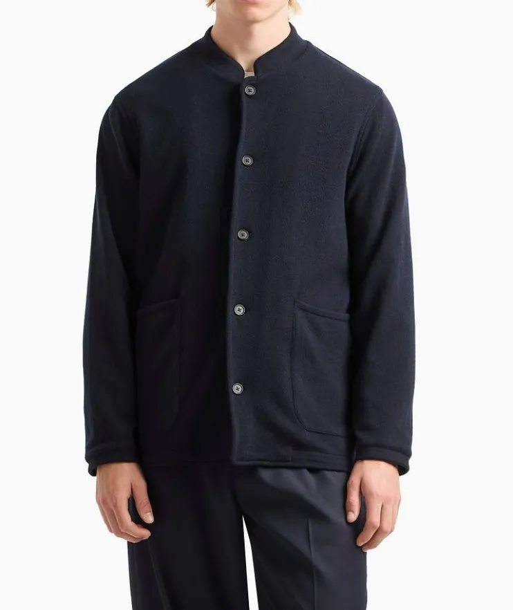 Guru-Collar Virgin Wool-Blend Jacket